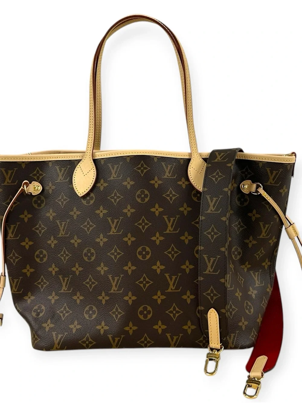 New Louis Vuitton Neverfull Bandouliere Inside Out MM Monogram Reversible M12096 - Picture 5 of 16